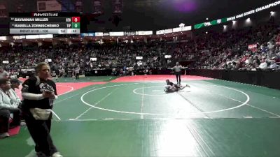 108 lbs Cons. Round 2 - Savannah Miller, GEN2 vs Isabella Zornischenko, TIPPA