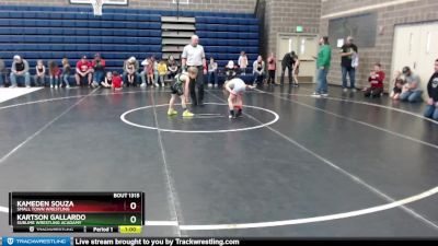 55 lbs Cons. Round 1 - Kameden Souza, Small Town Wrestling vs Kartson Gallardo, Sublime Wrestling Acadamy