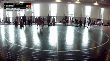 121-128 lbs 3rd Place Match - Grace Overstreet, Rangers Wrestling Club vs Zoe Sykes, Skyline High School