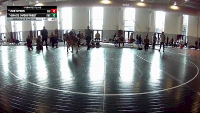 121-128 lbs 3rd Place Match - Grace Overstreet, Rangers Wrestling Club vs Zoe Sykes, Skyline High School