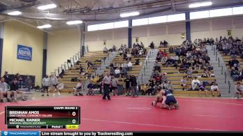 141 lbs Champ. Round 2 - Brennan Amos, Iowa Central Community College vs Michael Rainer, Nebraska Weslyn University