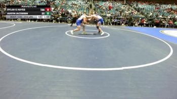 215 lbs Round Of 32 - Dylan G Hayes, Tamalpais vs Austin Jacobsen, Stansbury