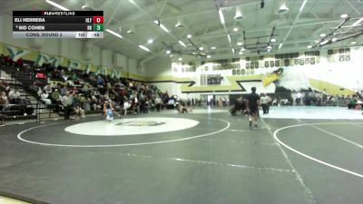 122 lbs Cons. Round 2 - Eli Herrera, Olympian vs Sid Cohen, Rancho Bernardo