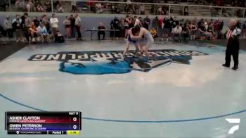 126 lbs Final - Owen Peterson, Interior Grappling Academy vs Asher Clayton, Pioneer Grappling Academy