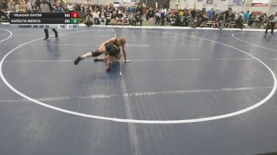135 lbs Champ. Rd Of 32 - Reagan Eaton, Nebraska Wrestling Academy vs Katelyn Mercil, Hawkeye Wrestling Academy