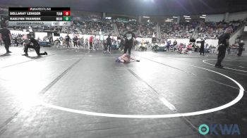 52 lbs Quarterfinal - Dellaray Leniger, Team Nomad vs Raelynn Traweek, Mojo Grappling Academy