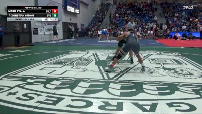 184 lbs Champ. Round 2 - Mark Ayala, Cal Poly vs Christian Smoot, Utah Valley University
