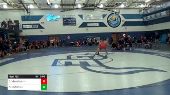 126 lbs 3rd Place - Camden Maestas, Lansing vs Keegan Slyter, Olathe North