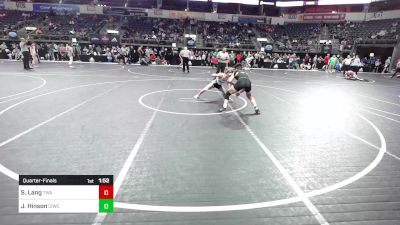 128 lbs Quarterfinal - Shawn Lang, Terminator Wrestling Academy vs Jabari Hinson, CIWC Team Intensity