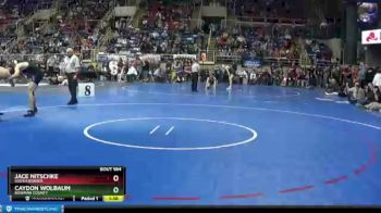 152 lbs Champ. Round 1 - Caydon Wolbaum, Bowman County vs Jace Nitschke, South Border