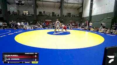 157 lbs Cons. Round 2 - Tyler Pursell, WA vs Tylor Johnson, OR