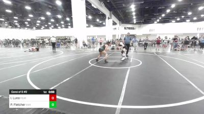 136 lbs Consi Of 8 #2 - Izabella Luna, Fourth Chamber WC vs Paige Fletcher, Sierra Sabers