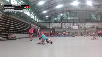 115-128 lbs Champ. Round 1 - Ailana Agee, Lutheran High School vs Adilynn Avilez, Dwight Wrestling Club