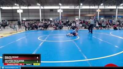 44-48 lbs Round 2 - Krypten Mcalister, Hawk Wrestling Club vs Zialita Mckay, Idaho Gold