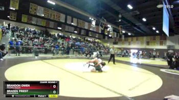 144 lbs Champ. Round 1 - Braden Priest, Bakersfield vs Brandon Owen, Paloma Valley