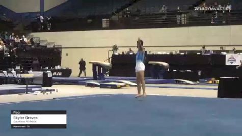 Skylar Graves - Floor, Dauntless Athletics - 2021 USA Gymnastics Development Program National Championships
