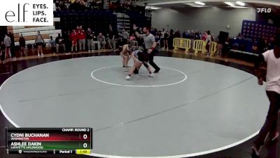 100 lbs. Champ. Round 2 - Cydni Buchanan, Washington vs Ashlee Dakin, Lafayette (Wildwood)