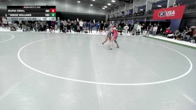 115 lbs Champ. Rd Of 32 - Olivia Crull, Northeastern Wrestling Club vs Kinzie Williams, Team Idaho Wrestling Club