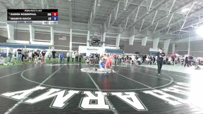 165 lbs Cons. Semi - Zaiden Rosenthal, Sanderson Wrestling Academy vs Keamyn Hatch, Lehi