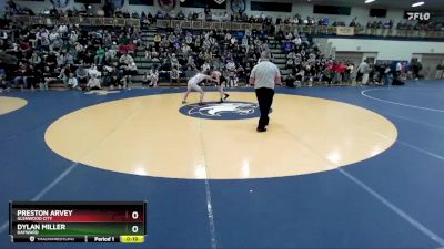 120 lbs 5th Place Match - Preston Arvey, Glenwood City vs Dylan Miller, Hayward