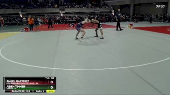 130 lbs Champ. Round 1 - Aiden Timmer, Adrian vs Angel Martinez, PEM (Plainview/Elgin/Millville)