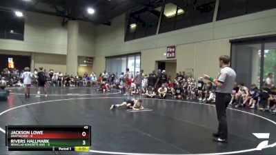 45 lbs Placement (16 Team) - Jackson Lowe, Unattached vs Rivers Hallmark, Ironclad Koncrete Kids