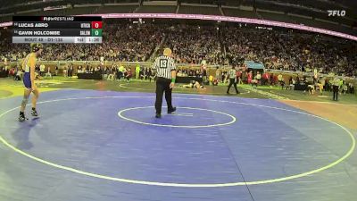 D1-138 lbs Champ. Round 1 - Gavin Holcombe, Salem HS vs Lucas Abro, Utica HS