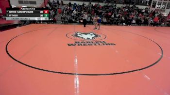 138 lbs Champ. Round 2 - Mateo Hatzopoulos, Wilmette (LOYOLA) vs JT Theis, Frankfort (LINCOLN-WAY EAST)
