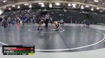 84 lbs Finals (2 Team) - Thadeus Niles, Team Zapas vs Blake Eddy, G.I. Grapplers Black