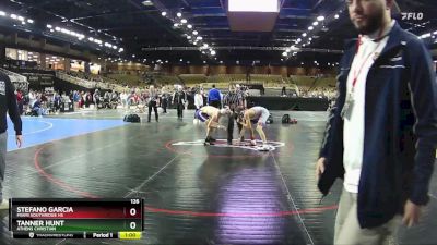 126 lbs Cons. Round 5 - Stefano Garcia, Miami Southridge Hs vs Tanner Hunt, Athens Christian