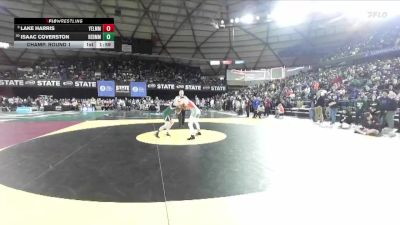 Boys 4A 150 lbs Champ. Round 1 - Lake Harris, Yelm vs Isaac Coverston, Redmond