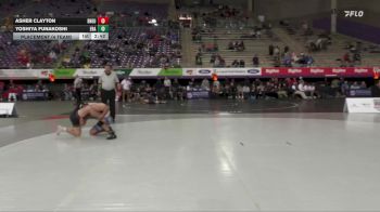 141 lbs Placement (4 Team) - Asher Clayton, Doane University vs Yoshiya Funakoshi, Embry-Riddle (Ariz.)