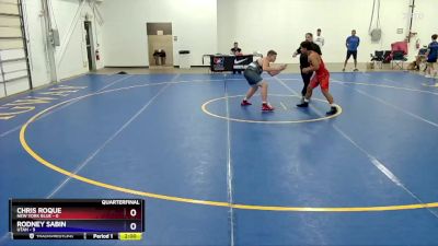 187 lbs Quarterfinals (8 Team) - Chris Roque, New York Blue vs Rodney Sabin, Utah