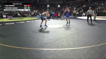 157 lbs Quarterfinal - Leo Contino, Buchanan (CS) vs Anthony Manno, Newport Harbor (SS)