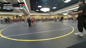 46 lbs Quarterfinal - Logan Radmall, Champions WC vs Loki Camarena, So-Cal Hammers