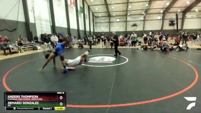 182 lbs Cons. Semi - Anders Thompson, Flathead High School Wrestling vs Demario Gonzales, OR