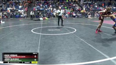 135 lbs Semifinal - Aiden Quevedo, MadDog Wrestling Academy vs Knox Verbais, Combative Sports Athletic Center Wrestling