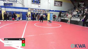 67 lbs Semifinal - Drake Lear, Fort Gibson Youth Wrestling vs Bodey Phillips, Bristow Wrestling