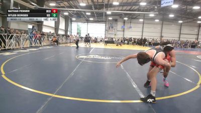 126 lbs Rr Rnd 2 - Nathan Fenner, Misdirection Mat Club - HSB vs Nyles Borges, Red Zone - HSB