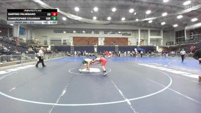 174 lbs Cons. Round 5 - Christopher Coleman, Oswego State vs Santino Palmisano, Oneonta State