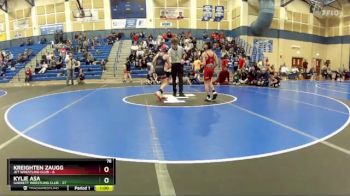 78 lbs Round 1 (8 Team) - Kylie Asa, Garrett Wrestling Club vs Kreighten Zaugg, Jet Wrestling Club