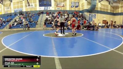 78 lbs Round 1 (8 Team) - Kylie Asa, Garrett Wrestling Club vs Kreighten Zaugg, Jet Wrestling Club