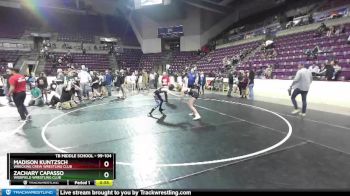 99-104 lbs Round 3 - Zachary Capasso, Widefield Wrestling Club vs Madison Kuntzsch, Wrecking Crew Wrestling Club