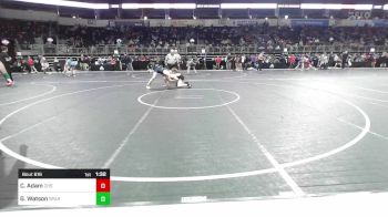 143 lbs Quarterfinal - Chase Adam, Canton, SD vs Gavin Watson, Sparta Junior Bulldogs