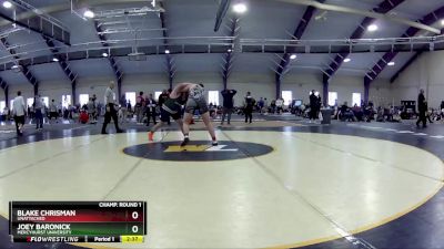 285 lbs Champ. Round 1 - Joey Baronick, Mercyhurst University vs Blake Chrisman, Unattached