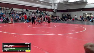 41-44 lbs Cons. Semi - Micah Terrell, Center Grove WC vs Xavier Garner, Alphas WC