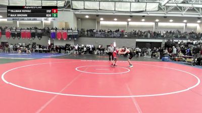 144 lbs Consi Of 16 #2 - Tillman Kovac, Fairfield Prep vs Max Brown, New Canaan
