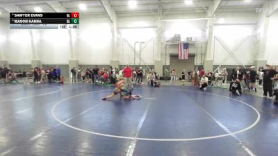 73 lbs Cons. Semi - Sawyer Evans, Team Prestige Wrestling vs Mason Hanna, Westlake