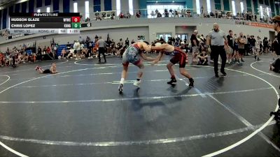 155 lbs Round 3 (6 Team) - Hudson Glaze, West Forsyth WC vs Chris Lopez, KONG MS