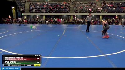 90 lbs Round 1 - Jace Evers, Pinnacle Wrestling Club vs Brexton Bartsch, NRHEG Panther Youth Wrestling